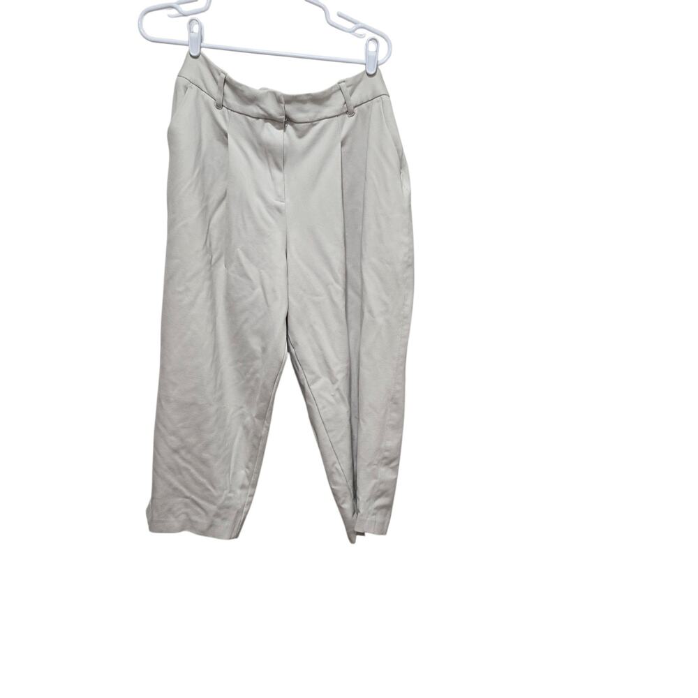 House of Harlow 1960 Ivory Cropped Tapered Trouser Pants Large